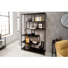 Design könyvespolc Maille 185 x 114 cm fekete kőris