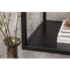 Design könyvespolc Maille 185 x 114 cm fekete kőris