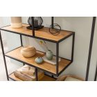 Design könyvespolc Maille 185 x 114 cm vad tölgy 