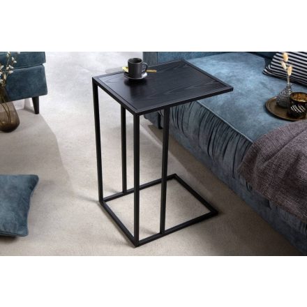 Design oldalsó asztal Maille 43 cm fekete kőris