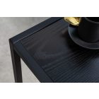 Design oldalsó asztal Maille 43 cm fekete kőris