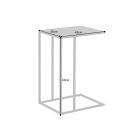 Design oldalsó asztal Maille 43 cm fekete kőris