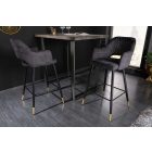 Design bárszék Laney antracit bársony