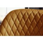 Design bárszék Laney mustársárga bársony 