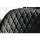 Design bárszék Laney szürke-zöld bársony