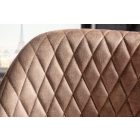 Design bárszék Laney világos szürkésbarna bársony 