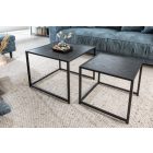 Oldalsó asztal szett Maille 50 cm fekete kőris - 2 részes 