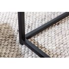 Oldalsó asztal szett Maille 50 cm fekete kőris - 2 részes 