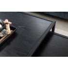 Oldalsó asztal szett Maille 50 cm fekete kőris - 2 részes 