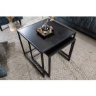 Oldalsó asztal szett Maille 50 cm fekete kőris - 2 részes 