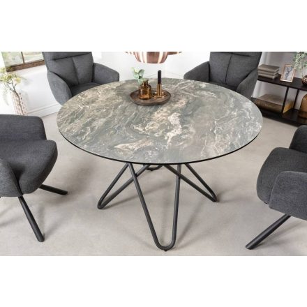 Kerek étkezőasztal Malaika 120 cm taupe