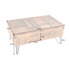 Design dohányzóasztal Eisley II 100 cm fenyő