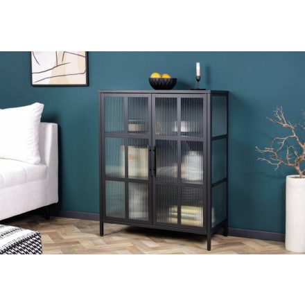 Design vitrin Damaris 102 cm fekete 