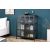 Design vitrin Damaris 102 cm fekete 