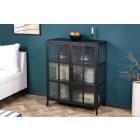 Design vitrin Damaris 102 cm fekete 