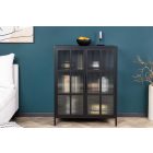 Design vitrin Damaris 102 cm fekete 