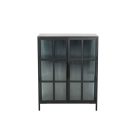 Design vitrin Damaris 102 cm fekete 