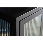 Design vitrin Damaris 180 cm fekete