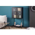 Design vitrin Damaris 150 cm fekete