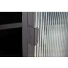 Design vitrin Damaris 150 cm fekete