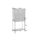 Design vitrin Damaris 150 cm fekete
