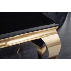 Design étkezőasztal Rococo 180 cm fekete / arany