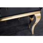 Design étkezőasztal Rococo 180 cm fekete / arany