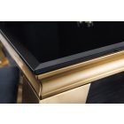 Design étkezőasztal Rococo 200 cm fekete / arany 