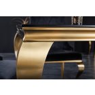 Design étkezőasztal Rococo 200 cm fekete / arany 