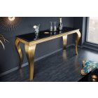 Design konzol Rococo 140 cm fekete / arany