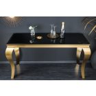 Design konzol Rococo 140 cm fekete / arany