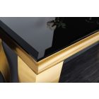 Design konzol Rococo 140 cm fekete / arany
