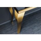 Design konzol Rococo 140 cm fekete / arany