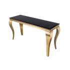 Design konzol Rococo 140 cm fekete / arany