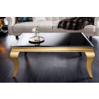 Design dohányzóasztal Rococo 100 cm fekete / arany 