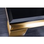 Design dohányzóasztal Rococo 100 cm fekete / arany 