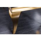 Design dohányzóasztal Rococo 100 cm fekete / arany 