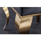 Design szék Rococo fekete / arany