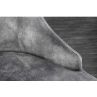 Design szék Rococo Levia fej szürke / arany