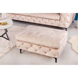 Design puff Rococo pezsgő bársony