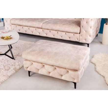 Design puff Rococo pezsgő bársony