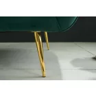 Design kanapé Nikolai 2 személyes smaragdzöld bársony