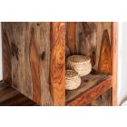 Design polcos Timber 180 cm Sheesham füstos