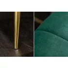 Design kanapé Nikolai 3 személyes smaragdzöld bársony