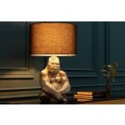 Design asztali lámpa Gorilla 60 cm fekete-ezüst