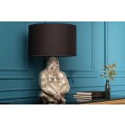 Design asztali lámpa Gorilla 60 cm fekete-ezüst