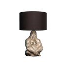 Design asztali lámpa Gorilla 60 cm fekete-ezüst