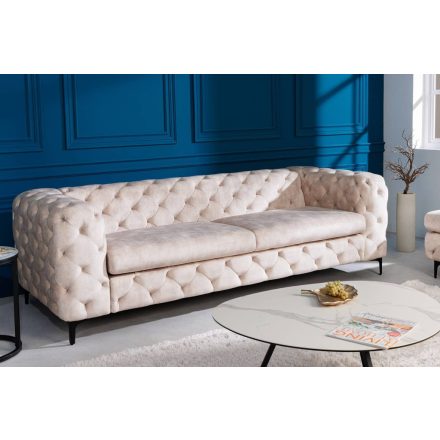 Design ülőgarnitúra Rococo 235 cm pezsgő bársony