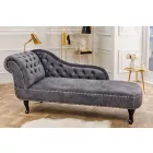Design heverő Chesterfield 170 cm szürke bársony
