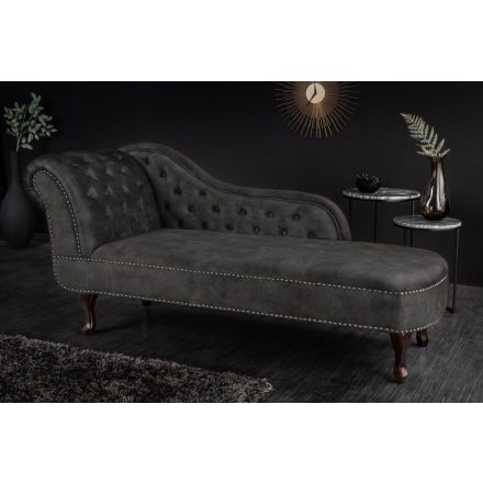 Design heverő Chesterfield 170 cm szürke bársony
